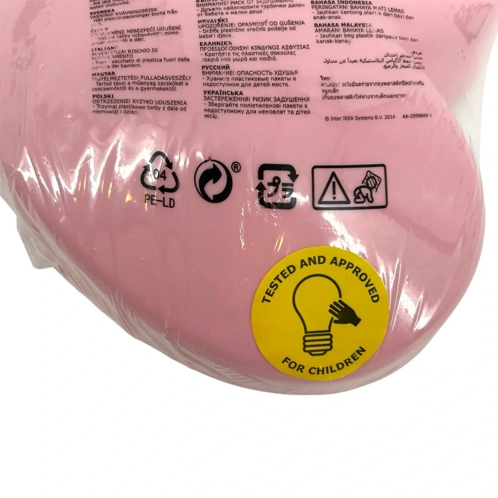 NIP IKEA UPPLYST LED Wall Lamp Heart Pink NEW